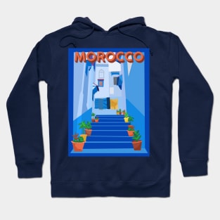 Morocco Travel Poster Hoodie